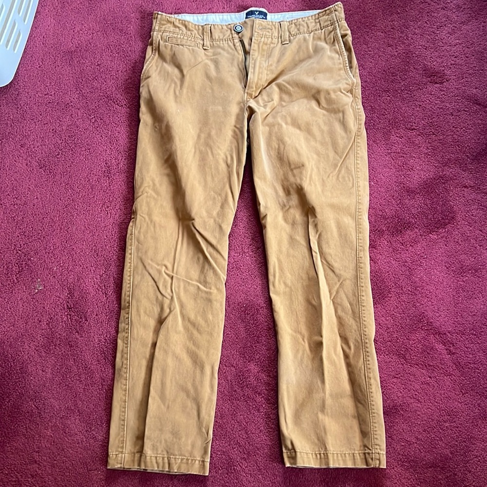 American eagle relaxed straight khakis